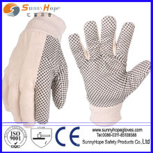 3/4 dipped PVC dotted gloves